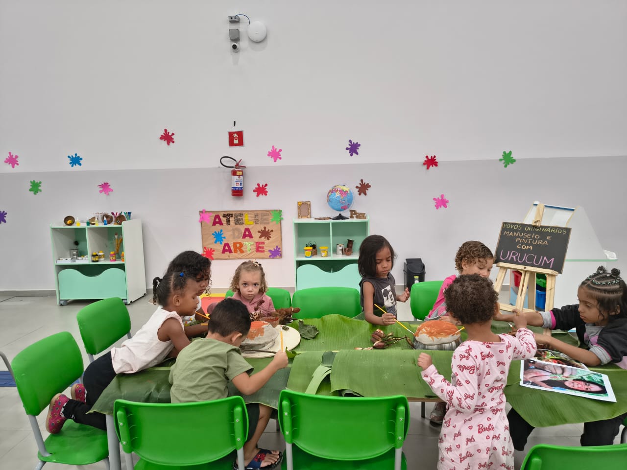 Voluntários em ação